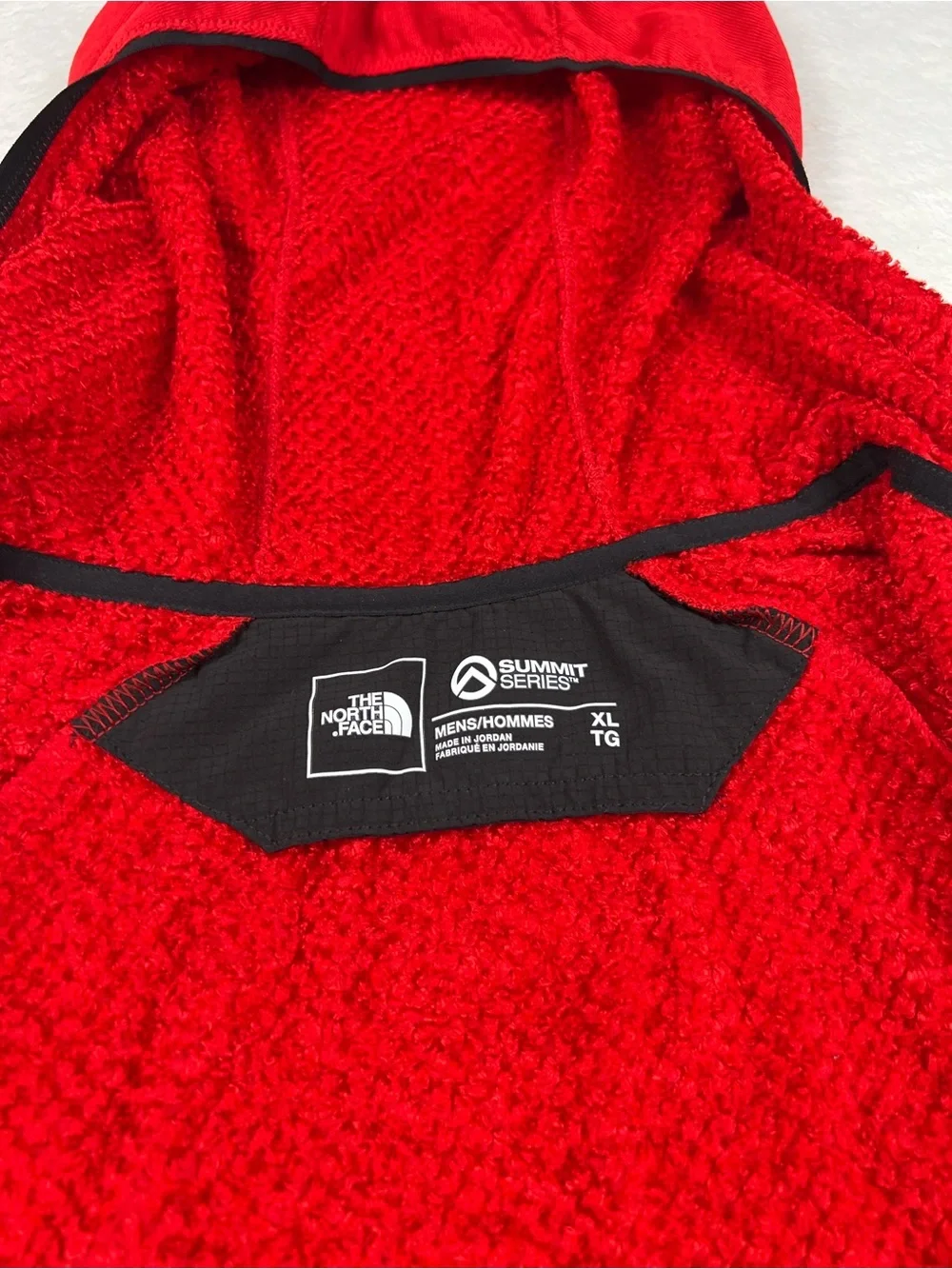 The North Face Summit Series FUTUREFLEECE Full Zip Hoodie Mens XL Red Fleece